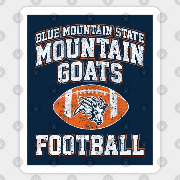 Blue Mountain State Mountain Goats Football Sticker by huckblade